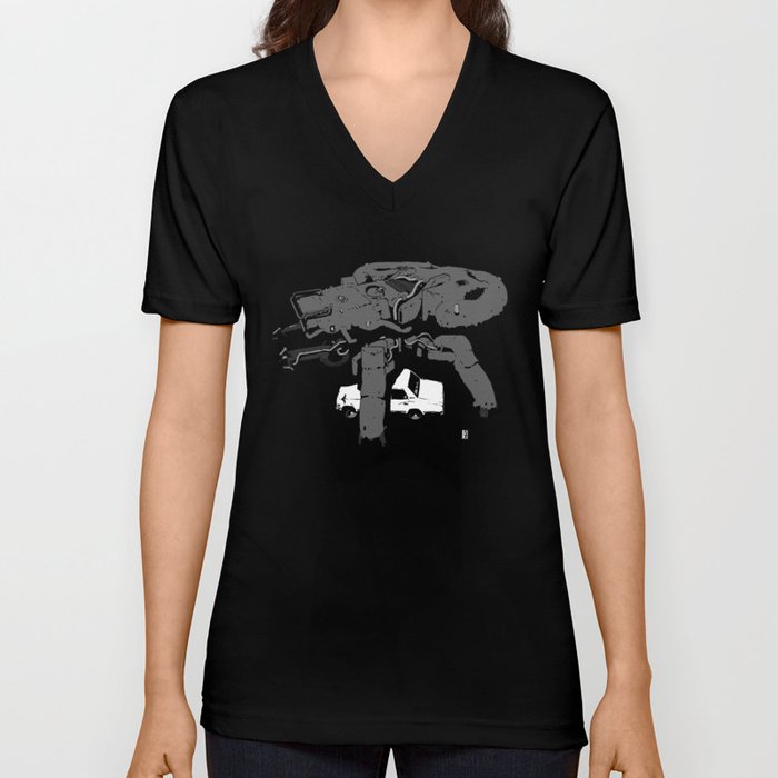 Tank Monochrome V Neck T Shirt