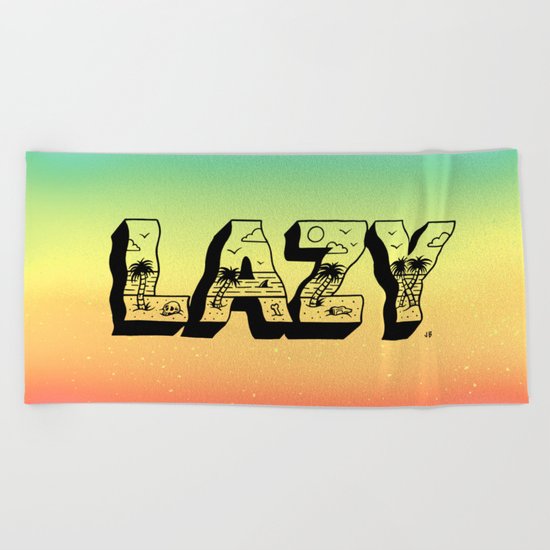 LAZY Beach Towel