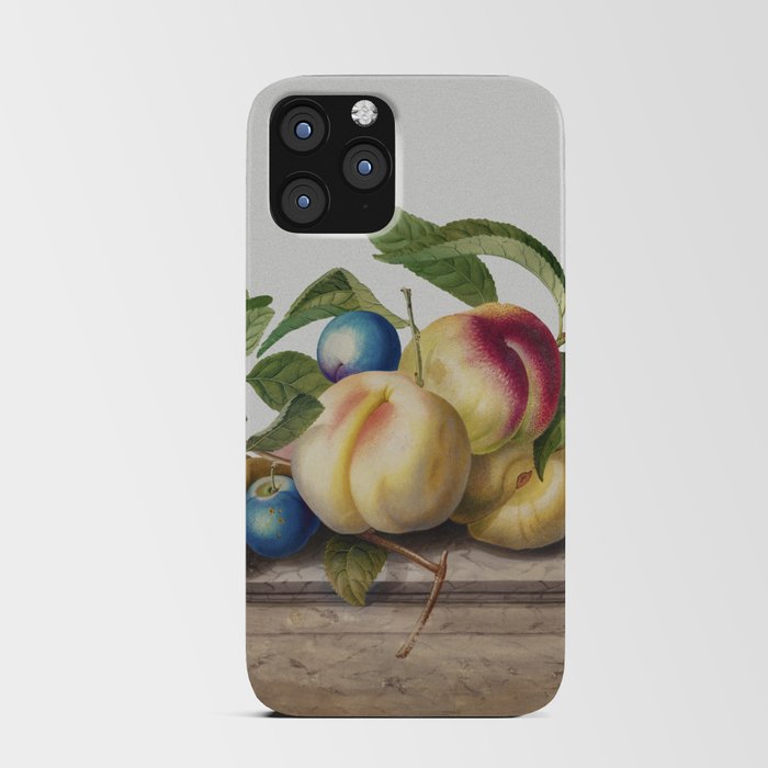 Peaches and Plums on a Slab of Marble iPhone Card Case