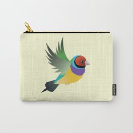  Flying gouldian finch Carry-All Pouch