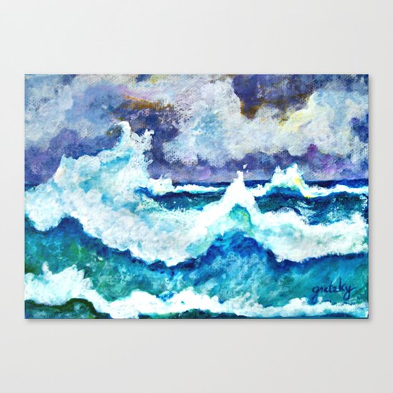 Stormy Sea Canvas Print