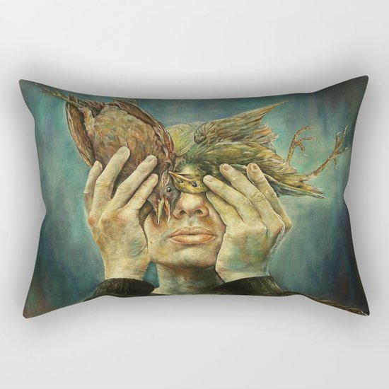 With one Stone. Rectangular Pillow