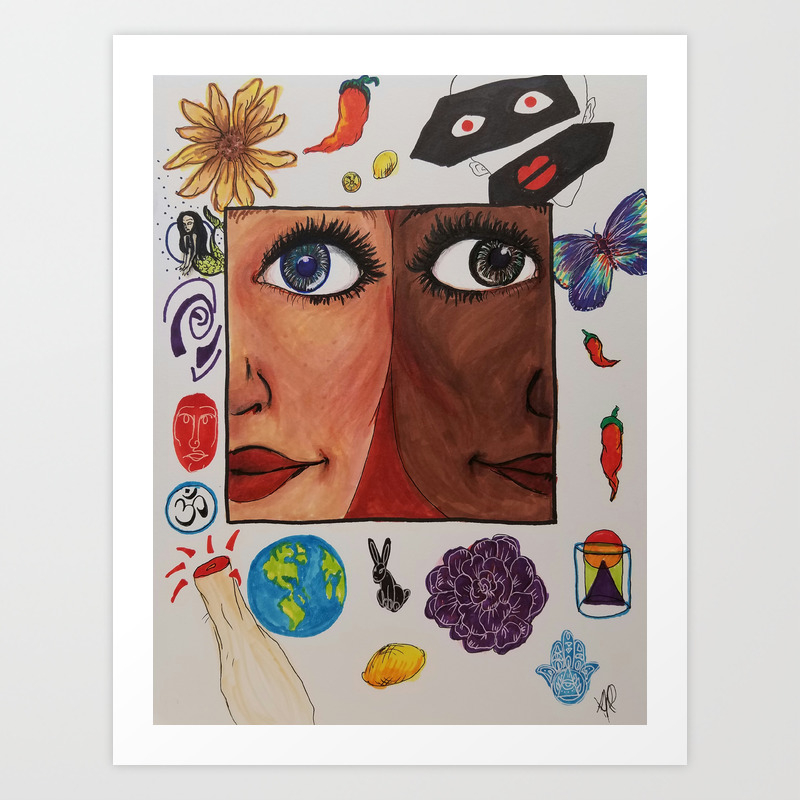 Love World Coexist Life Peace Happiness Art Print By Alanna Rae Society6