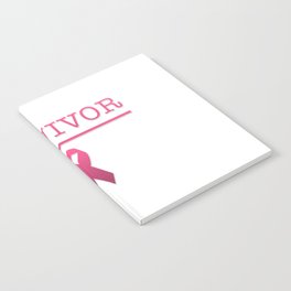 Survivor - Pink ribbon design Notebook