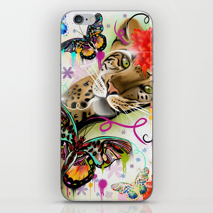 Butterflys Inner Leopard iPhone Skin