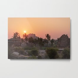 Sunrise at Hampi, India Metal Print