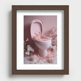 The toilet  Recessed Framed Print