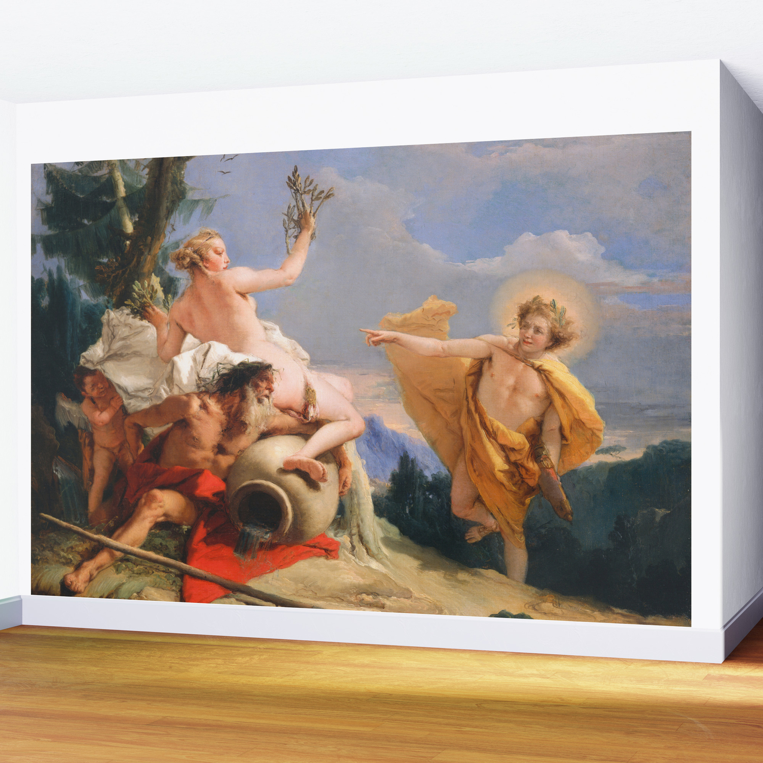 Oil Painting Apollo Pursuing Daphne By Giovanni Battista Tiepolo