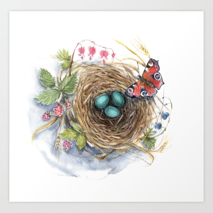 Robin's Nest Art Print