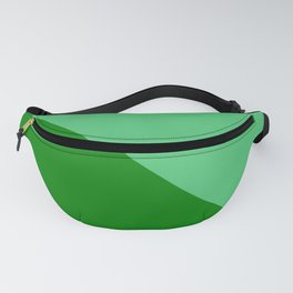 Two colors. Triangle. Green and Emerald colors. Fanny Pack