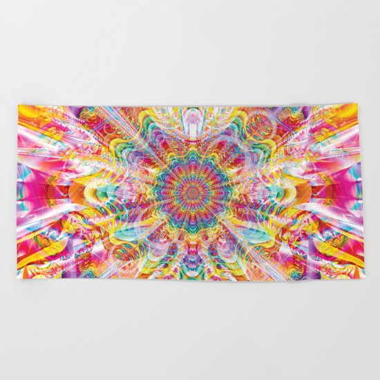 Psychedelic Soiree Beach Towel