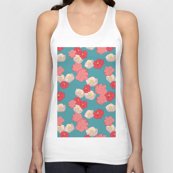Blooming graphic Unisex Tank Top