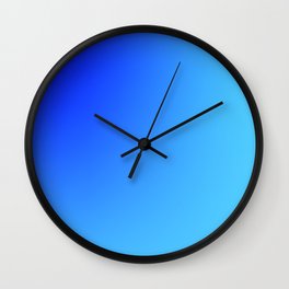 62  Blue Gradient 220506 Aura Ombre Valourine Digital Minimalist Art Wall Clock