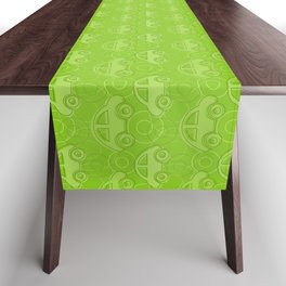 children's pattern-pantone color-solid color-green Table Runner