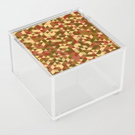 Autumn Palette Alternative Triangle Pattern Acrylic Box