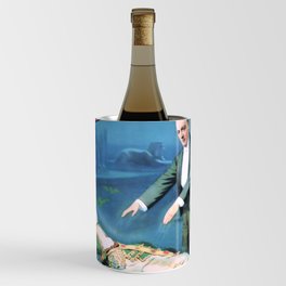 Vintage Levitation Kellar magic poster Wine Chiller