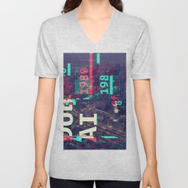 GLITCH CITY #100: Dubai V Neck T Shirt