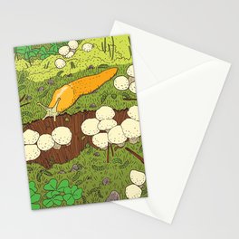 Banana Slug & Mushrooms Stationery Card