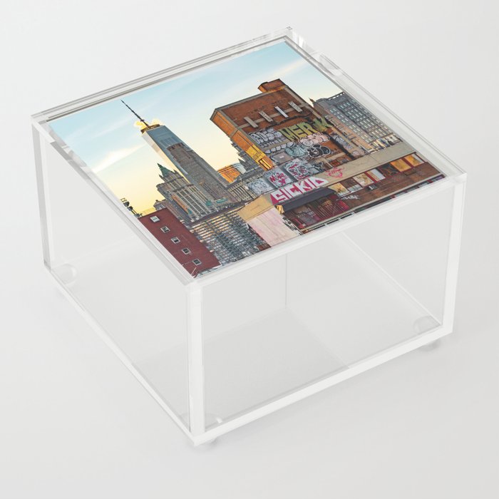 New York City | Colorful Night in NYC Acrylic Box