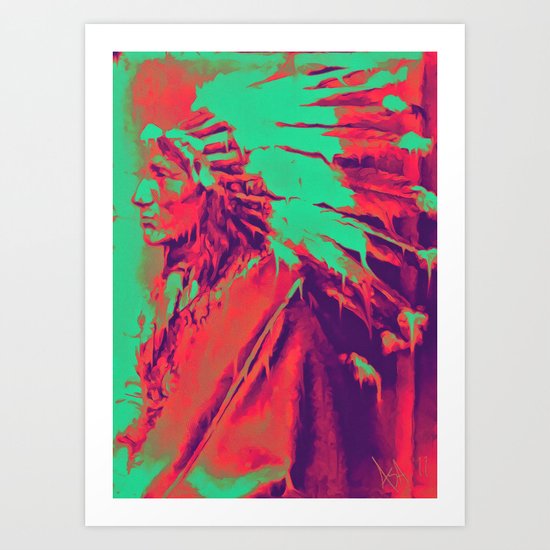 Melting Coyote Art Print