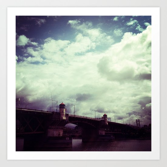 Burnside Bridge Art Print