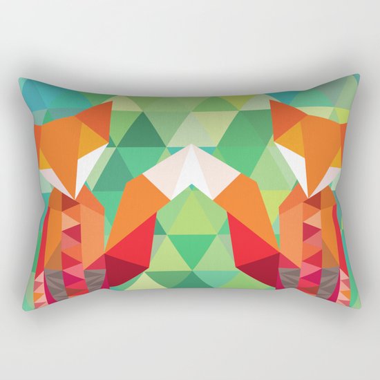 Fox in the woods Rectangular Pillow