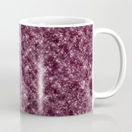 Burgundy Sparkly Glitter Mug
