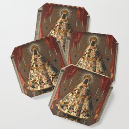 Black Madonna Mexican Painting, 1745 Coaster
