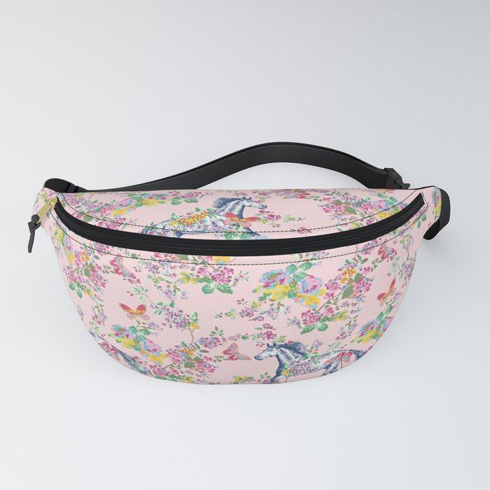 Horses and Butterflies in Pink Fanny Pack
