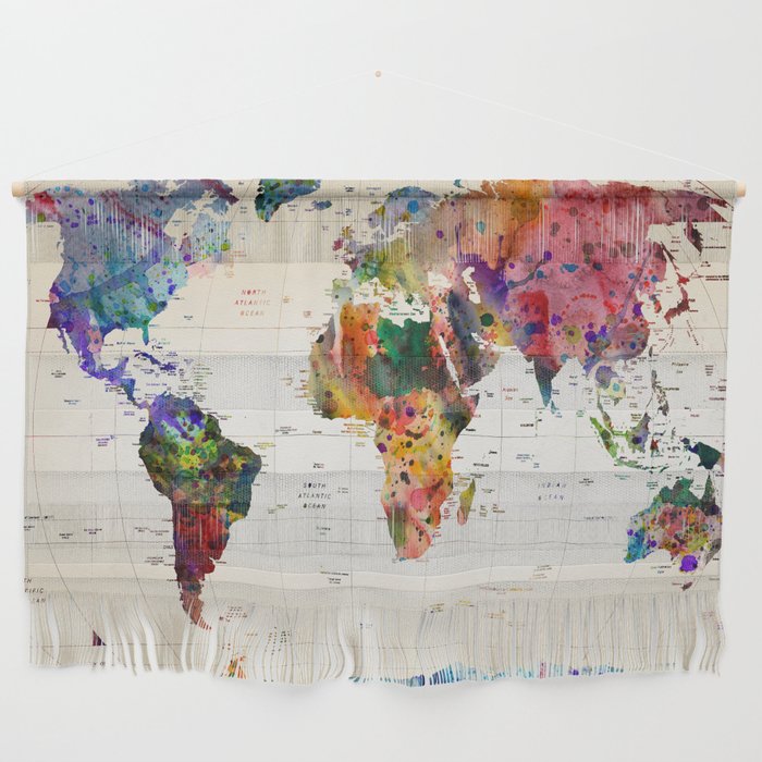 Map Wall Hanging By Markashkenazi Society6