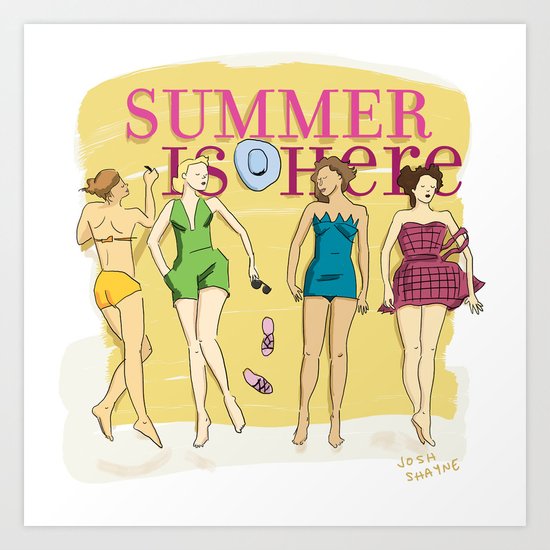 Summer is Here. Art Print