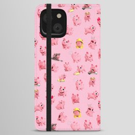 Rosa Pattern iPhone Wallet Case