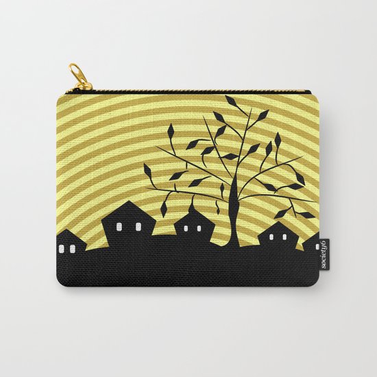 Quiet village at night Carry-All Pouch
