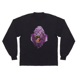 Purple Bigfoot/gorilla hybrid Long Sleeve T-shirt