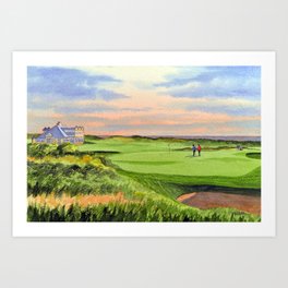 Kingsbarns Golf Course Scotland 9th Green Art Print