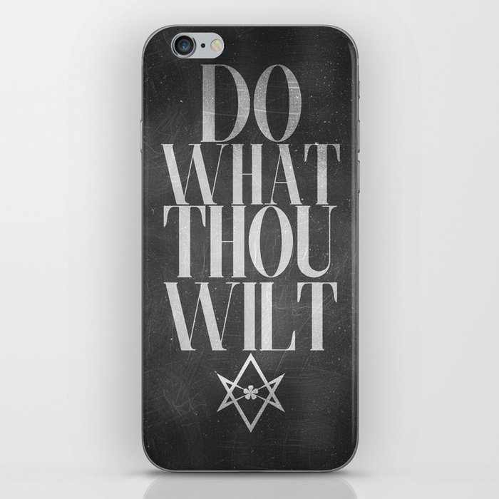 Do What Thou Wilt (Dark) iPhone Skin