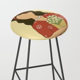Girls with Flowers - Jonquil Bar Stool