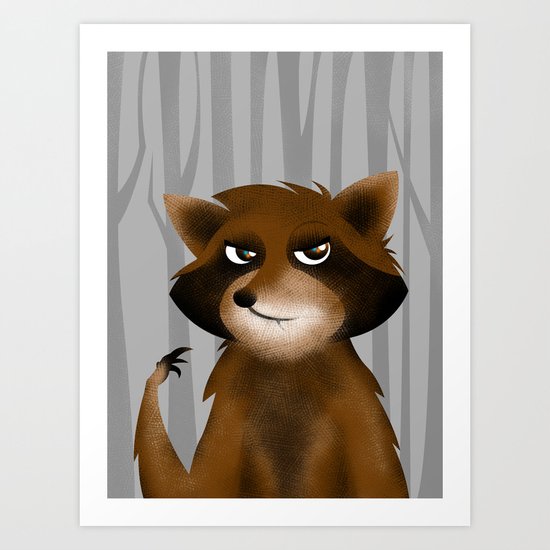 Raccoon Art Print