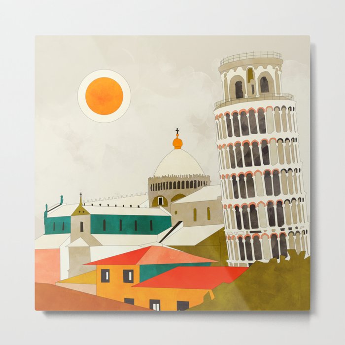 Pisa Metal Print