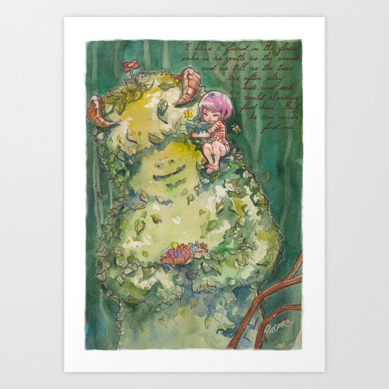 My Forest Friend Art Print