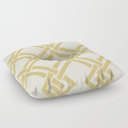 Classic Bamboo Trellis Pattern 561 Gold Floor Pillow
