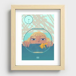 Fishing it  Recessed Framed Print