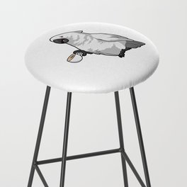 Parrot with Cup of Coffee Bar Stool
