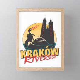 Kraków Riverside Framed Mini Art Print