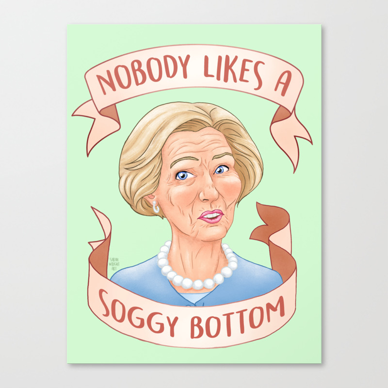 Nobody Likes A Soggy Bottom Canvas Print By Sarah Wright Art Society6