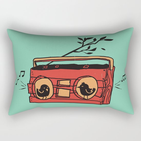 Nature's boombox Rectangular Pillow