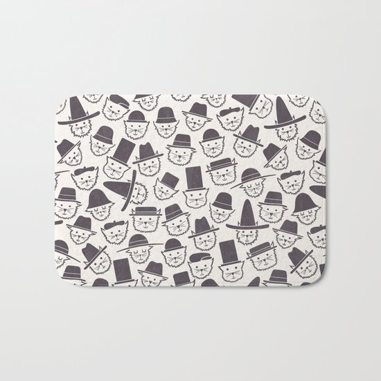 Cats With Hats Bath Mat
