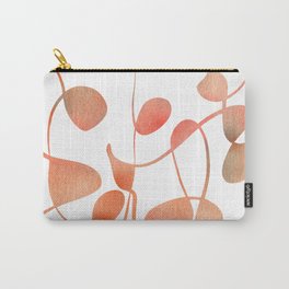 Organic abstract watercolor in living coral Carry-All Pouch