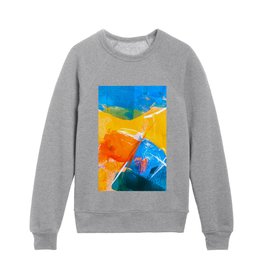 Colorful Abstract Painting Kids Crewneck