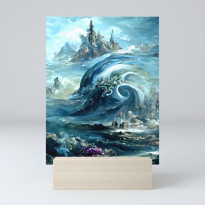 Ocean of Storm and Peace Mini Art Print